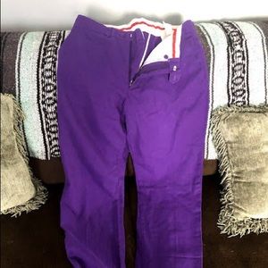 Thin purple pants